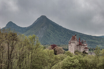 Menthon-Saint-Bernard Castle in France close to Annecy.