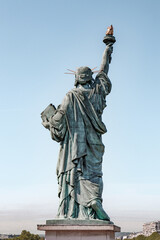 The statue of liberty from behind in Paris, France. © Tibi.lost.in.nature