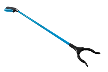 Blaue Greifhilfe und Hintergrund transparent