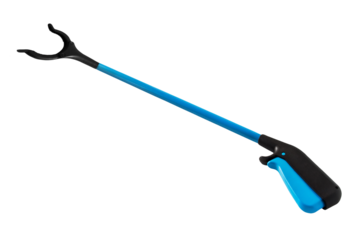 Blaue Greifhilfe und Hintergrund transparent