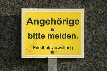 Obraz premium Friedhof, Grabstein, Statue 