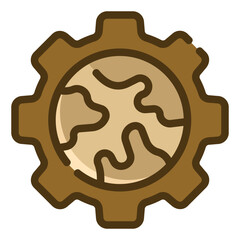 global two tone icon