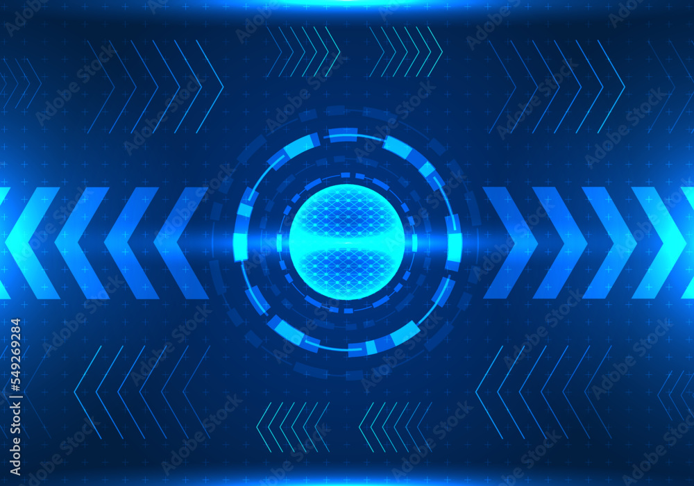 Poster background technology glowing sphere database the large shape is in the middle. it is a place to sto