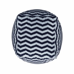 soft pouf isolated on white background, interior furniture, 3D illustration, cg render