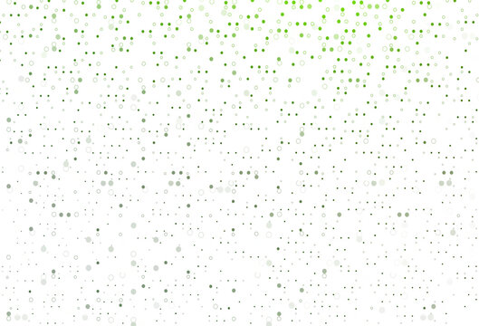 Light Green vector background with bubbles.