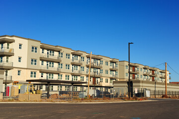 New apartment building in final stages of construction