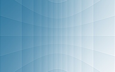 Illustration of a simple blue and white template with shapes and effects