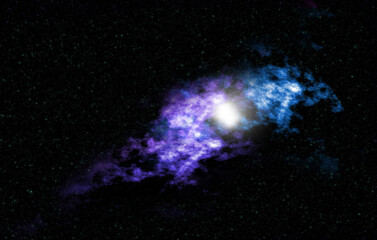 Nebula in  the space/