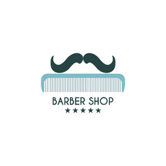 BARBER SHOP LOGO VECTOR DESIGN
