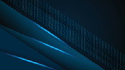 Blue black abstract background geometry shine and layer element. for website, poster, brochure, presentation template etc