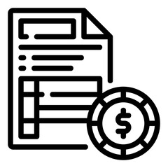 invoice line icon