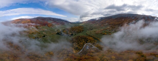 Bosco Sant'Antonio foliage aerial view