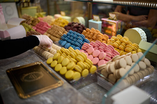 French macaroons (macaron), Paris, France