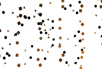 Light Orange vector backdrop with lines, circles, rhombus.