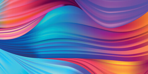 Abstract colorful wavy 3d background. Vector eps10