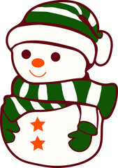 red green stripe snowman christmas xmas winter