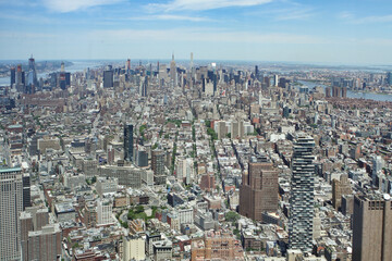 Fototapeta na wymiar New York united states 21, may 2018 New York City skyline