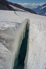 Glacier Crevasse, Eiger, Switzerland