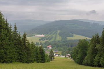 Mountain village  in  Jesenik mountains.  Ski and tourist centres in the Czech Republic