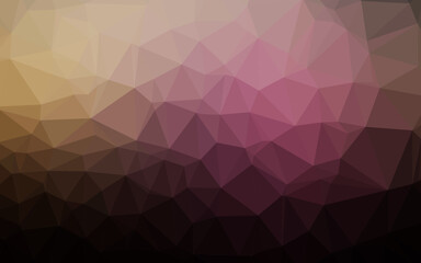 Dark Pink, Yellow vector abstract mosaic pattern.
