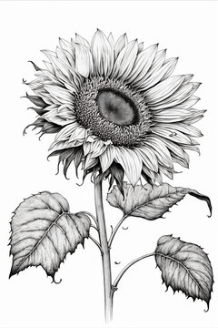 Sunflower Drawing by Sara Matthews - Fine Art America