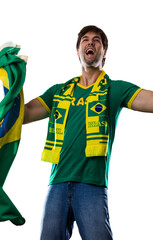 Brazilian Fan Celebrating