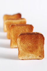 Slices of toasted bread