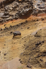 Terre et roches volcaniques Ténérife Teide Îles Canaries 