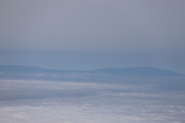 fog over the mountains Volcan Pic du Tiède Tenerife Îles Canaries 