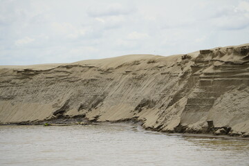 Sand dunes on the Amazon River near Careiro, Amazonas - Brazil.