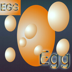 illustration of an background with eggs