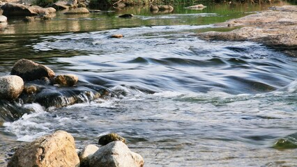 물이 흐르는 여름 풍경