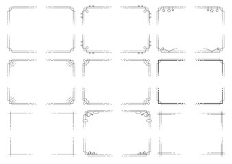 カジュアルなコーナーデザインのフレーム