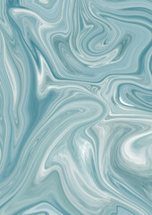 Liquid marble texture Background. Colorful marble texture, liquid paint texture in blue colors. Trendy illustration for textiles and interior. Winter concept