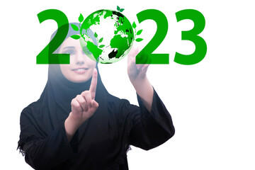 Year of 2023 in ecological concept