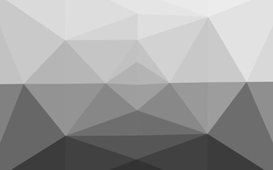 Light Silver, Gray vector blurry triangle pattern.
