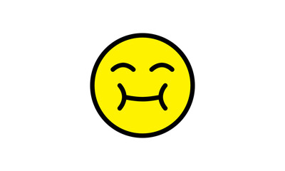 expression emoji  vector yellow head simple modern design eps 8