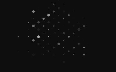 Light Silver, Gray vector cover with spots.