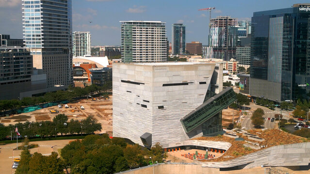 Perot Museum of Nature and Science in Dallas - DALLAS, TEXAS - NOVEMBER 09, 2022