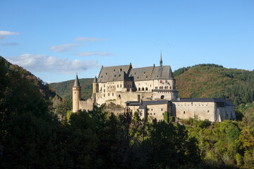 Fototapeta na wymiar The Vianden Castle in Luxembourg
