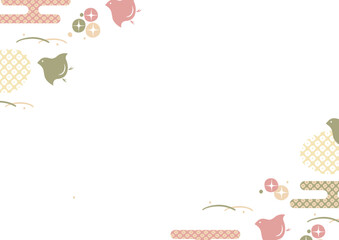 モダンで可愛い和柄の背景03