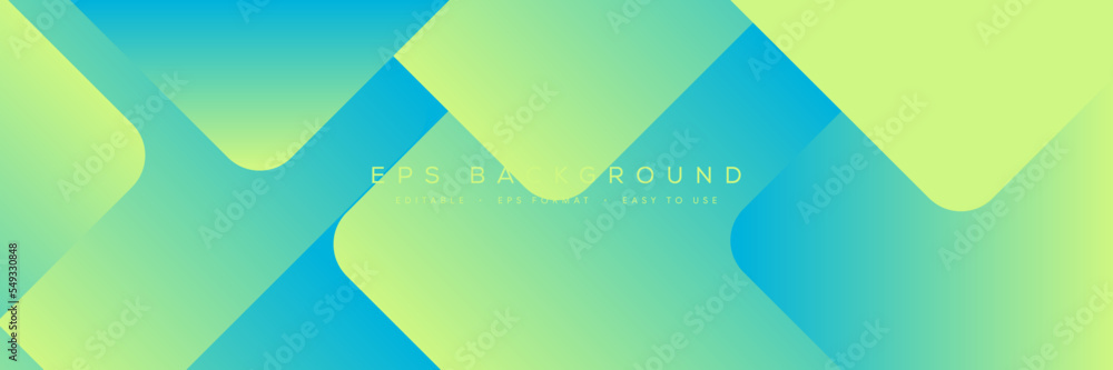 Poster green polygonal pattern background in abstract paper layer premium style template design for cover b