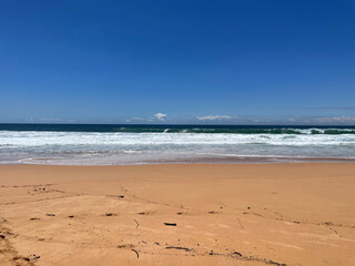 Australian beach in the morning