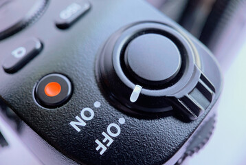 Close-up of the cameras shutter lever, iso sensitivity selection buttons, quick menu and video recording mode