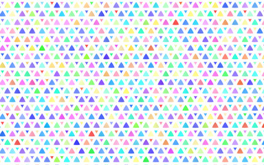 Light Multicolor, Rainbow vector seamless pattern in polygonal style.