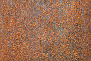Rustic and rusted textured metal as an abstract background
