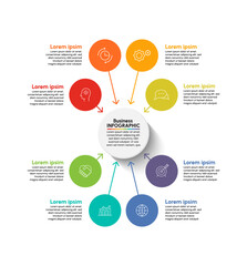 Business data visualization. timeline infographic icons designed for abstract background template milestone element modern diagram process technology digital marketing data presentation chart Vector
