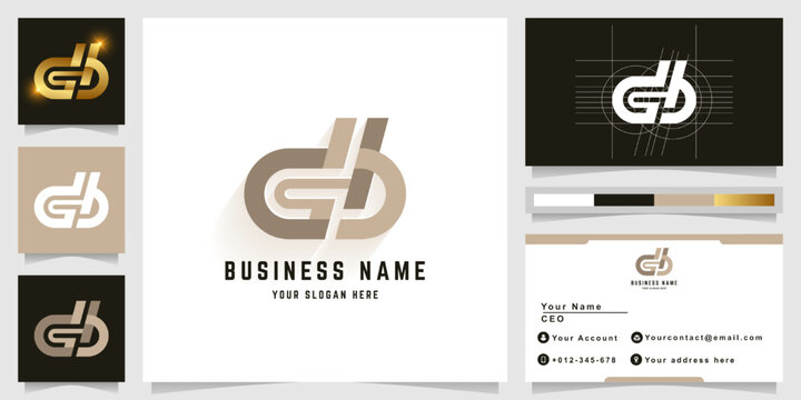Letter db or dGb monogram logo