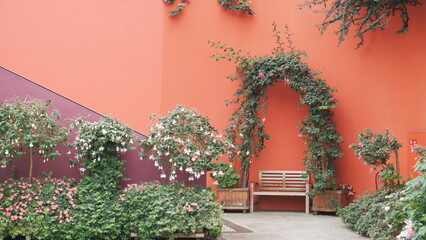 Fototapeta na wymiar bench in a garden