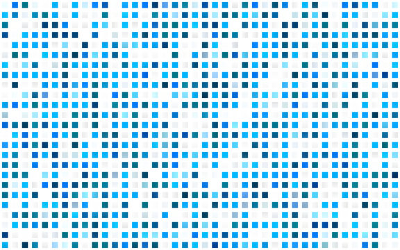 Light BLUE vector seamless pattern in square style.